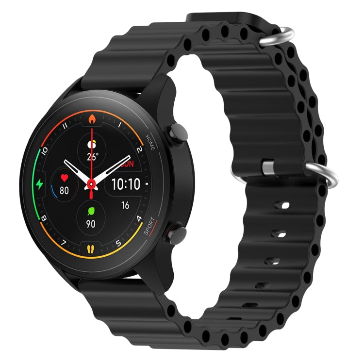 Cinturino per orologio in silicone tinta unita stile oceano da 22 mm, For Xiaomi MI Watch S1, For Xiaomi MI Watch S1 Pro