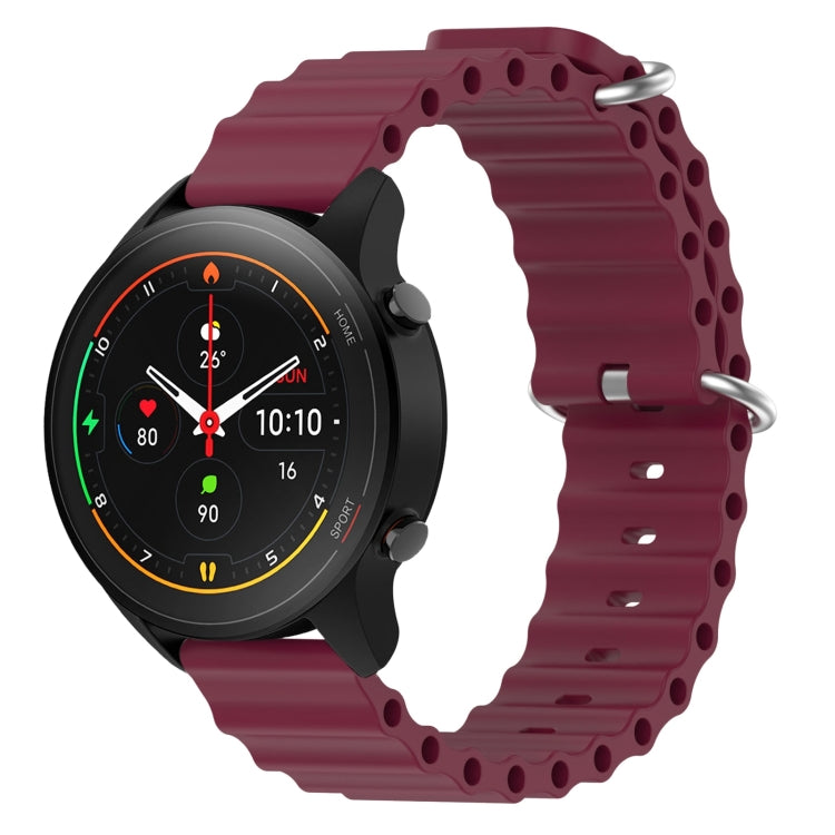 Cinturino per orologio in silicone tinta unita stile oceano da 22 mm, For Xiaomi MI Watch S1, For Xiaomi MI Watch S1 Pro
