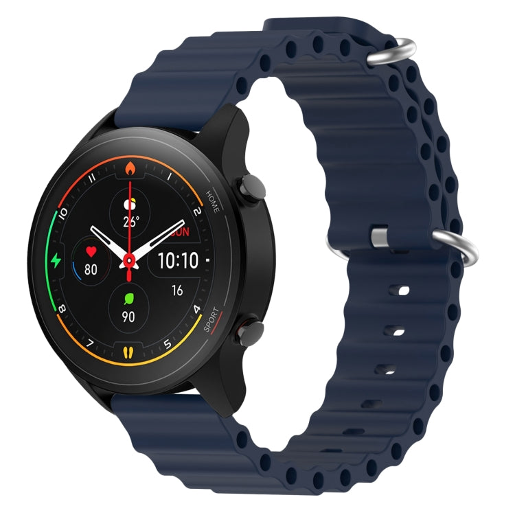 Cinturino per orologio in silicone tinta unita stile oceano da 22 mm, For Xiaomi MI Watch S1, For Xiaomi MI Watch S1 Pro