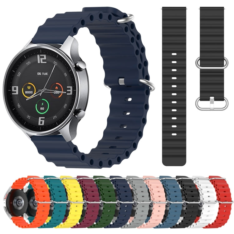 Cinturino per orologio in silicone tinta unita stile oceano da 22 mm, For Xiaomi MI Watch Color