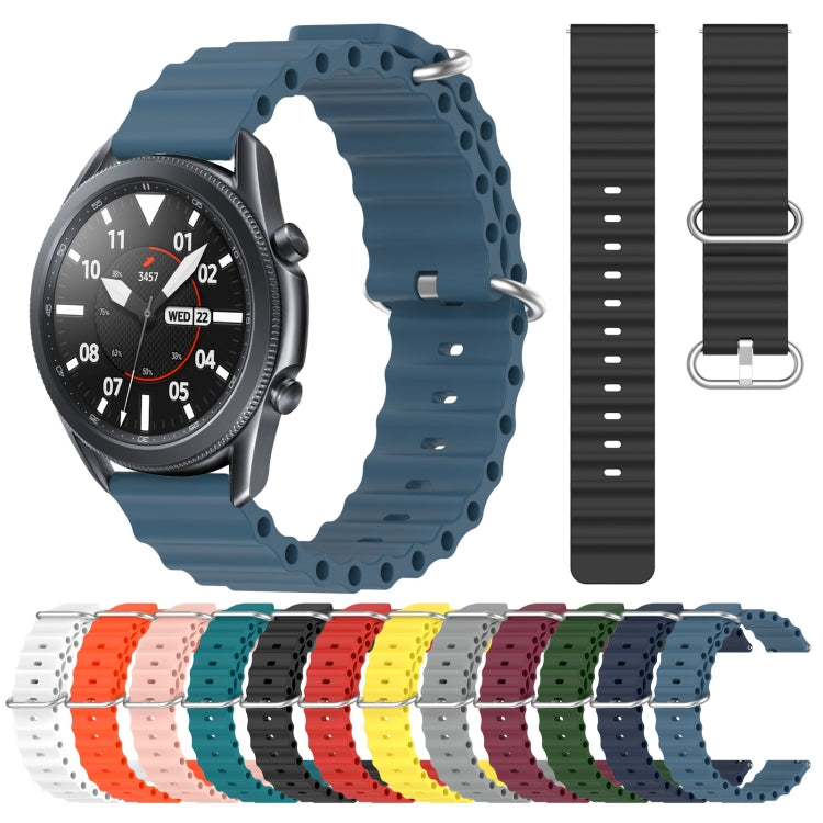 Cinturino per orologio in silicone tinta unita stile oceano da 22 mm, For Samsung Galaxy Watch3 45mm, For Samsung Galaxy Watch 46mm