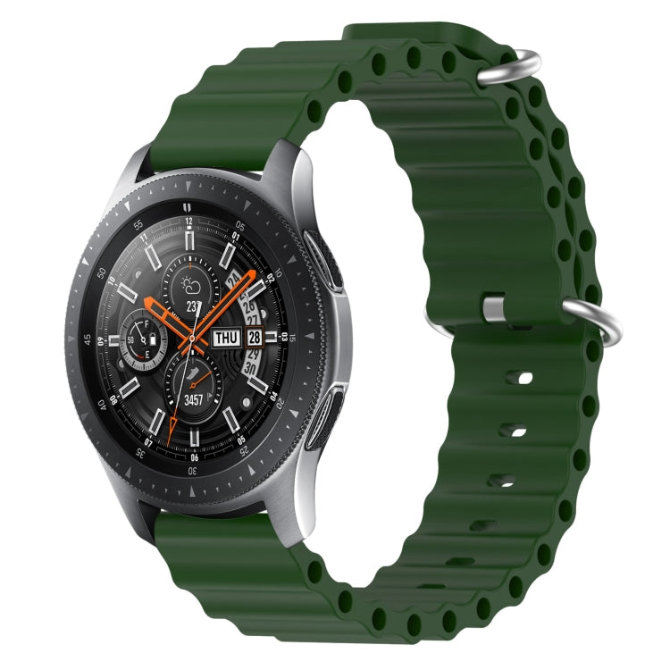Cinturino per orologio in silicone tinta unita stile oceano da 22 mm, For Samsung Galaxy Watch3 45mm, For Samsung Galaxy Watch 46mm