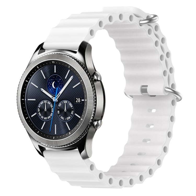 Cinturino per orologio in silicone tinta unita stile oceano da 22 mm, For Samsung Gear S3 Classic, For Samsung Gear S3 Frontier