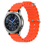 Cinturino per orologio in silicone tinta unita stile oceano da 22 mm, For Samsung Gear S3 Classic, For Samsung Gear S3 Frontier