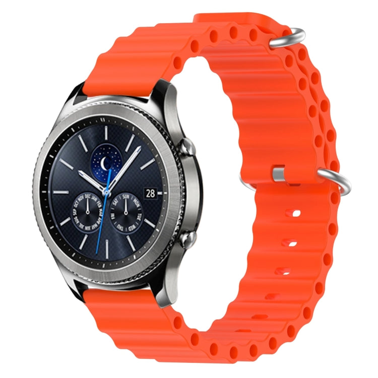Cinturino per orologio in silicone tinta unita stile oceano da 22 mm, For Samsung Gear S3 Classic, For Samsung Gear S3 Frontier