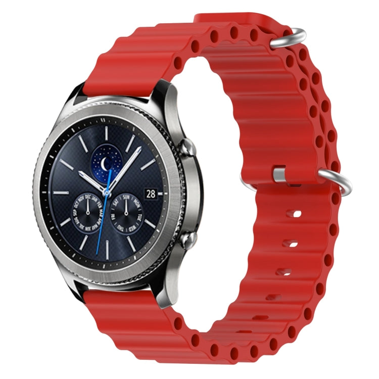 Cinturino per orologio in silicone tinta unita stile oceano da 22 mm, For Samsung Gear S3 Classic, For Samsung Gear S3 Frontier