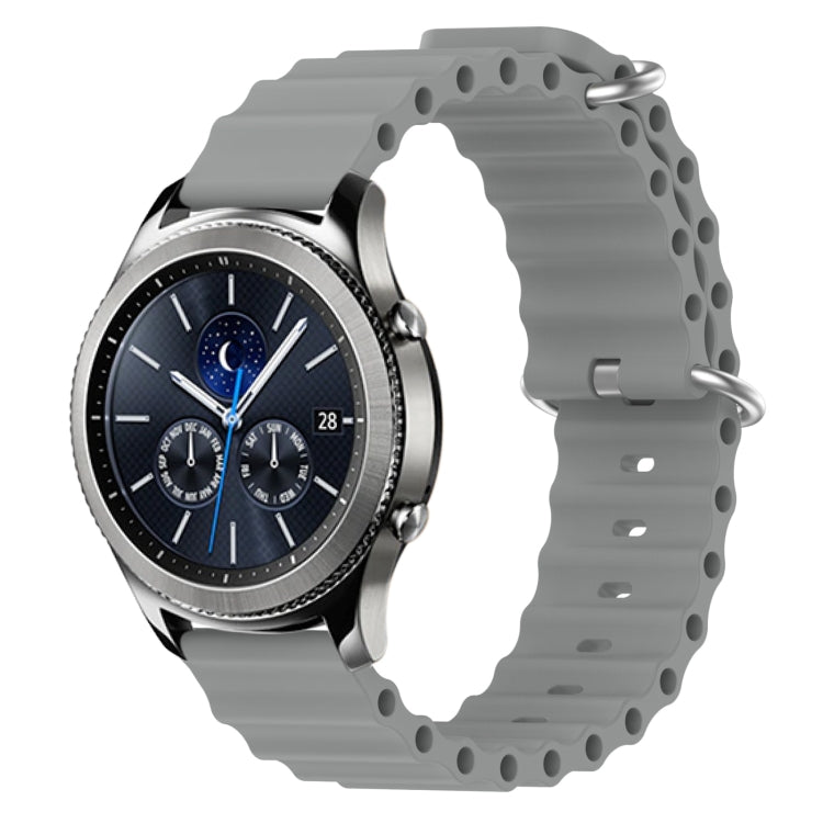 Cinturino per orologio in silicone tinta unita stile oceano da 22 mm, For Samsung Gear S3 Classic, For Samsung Gear S3 Frontier
