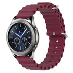 Cinturino per orologio in silicone tinta unita stile oceano da 22 mm, For Samsung Gear S3 Classic, For Samsung Gear S3 Frontier