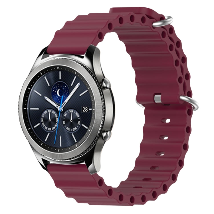 Cinturino per orologio in silicone tinta unita stile oceano da 22 mm, For Samsung Gear S3 Classic, For Samsung Gear S3 Frontier