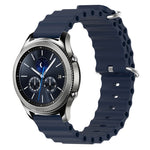 Cinturino per orologio in silicone tinta unita stile oceano da 22 mm, For Samsung Gear S3 Classic, For Samsung Gear S3 Frontier