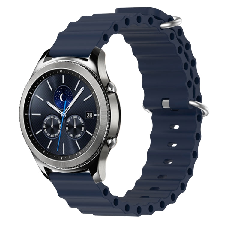 Cinturino per orologio in silicone tinta unita stile oceano da 22 mm, For Samsung Gear S3 Classic, For Samsung Gear S3 Frontier