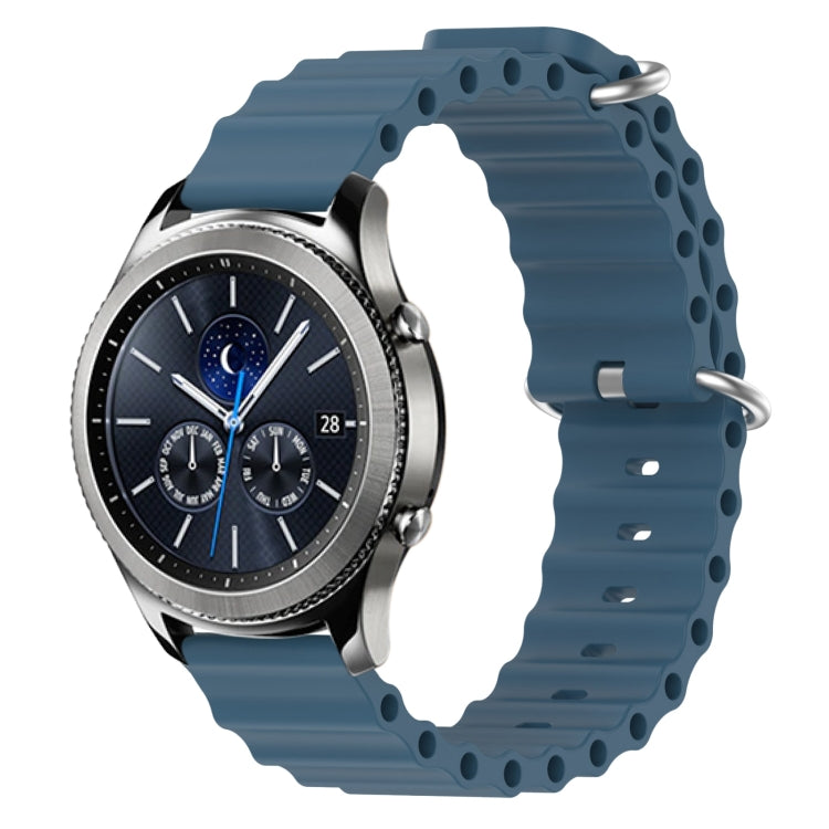 Cinturino per orologio in silicone tinta unita stile oceano da 22 mm, For Samsung Gear S3 Classic, For Samsung Gear S3 Frontier