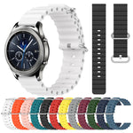 Cinturino per orologio in silicone tinta unita stile oceano da 22 mm, For Samsung Gear S3 Classic, For Samsung Gear S3 Frontier