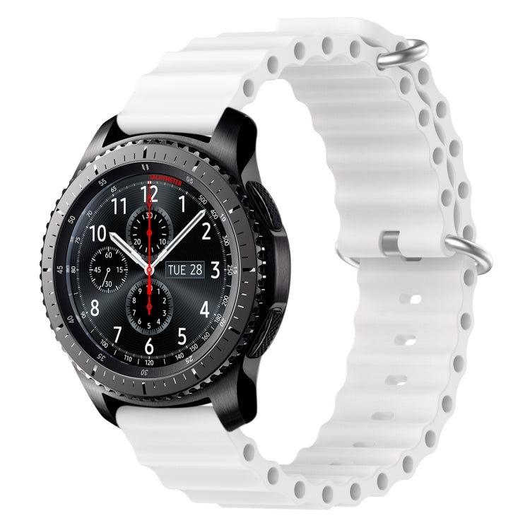Cinturino per orologio in silicone tinta unita stile oceano da 22 mm, For Samsung Gear S3 Classic, For Samsung Gear S3 Frontier