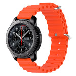 Cinturino per orologio in silicone tinta unita stile oceano da 22 mm, For Samsung Gear S3 Classic, For Samsung Gear S3 Frontier