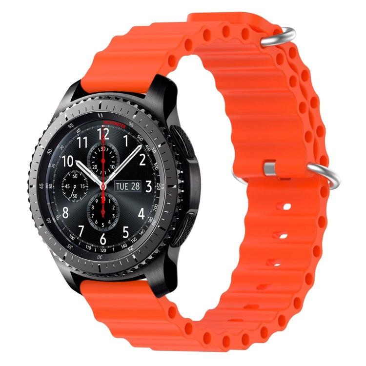Cinturino per orologio in silicone tinta unita stile oceano da 22 mm, For Samsung Gear S3 Classic, For Samsung Gear S3 Frontier