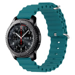 Cinturino per orologio in silicone tinta unita stile oceano da 22 mm, For Samsung Gear S3 Classic, For Samsung Gear S3 Frontier