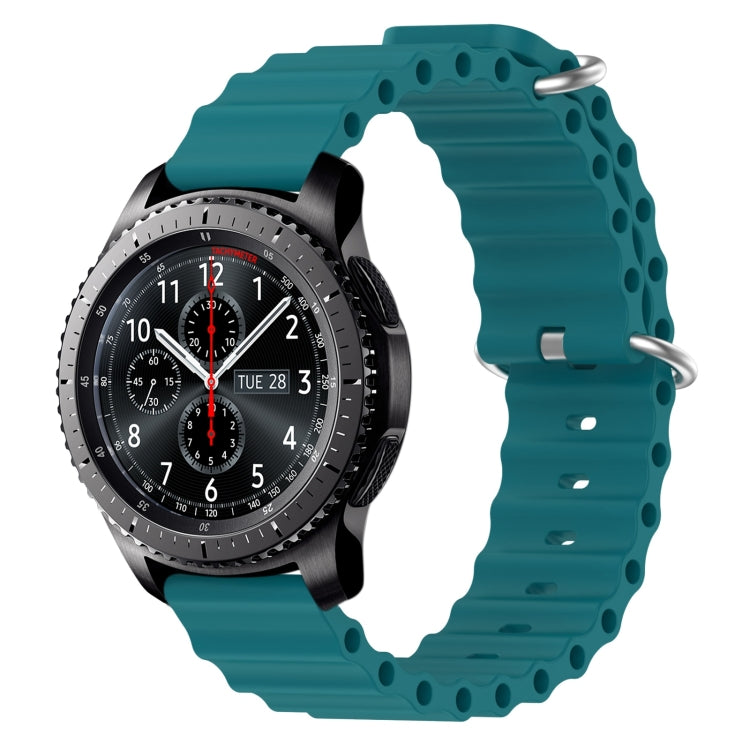 Cinturino per orologio in silicone tinta unita stile oceano da 22 mm, For Samsung Gear S3 Classic, For Samsung Gear S3 Frontier