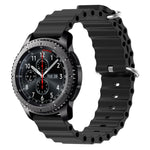 Cinturino per orologio in silicone tinta unita stile oceano da 22 mm, For Samsung Gear S3 Classic, For Samsung Gear S3 Frontier