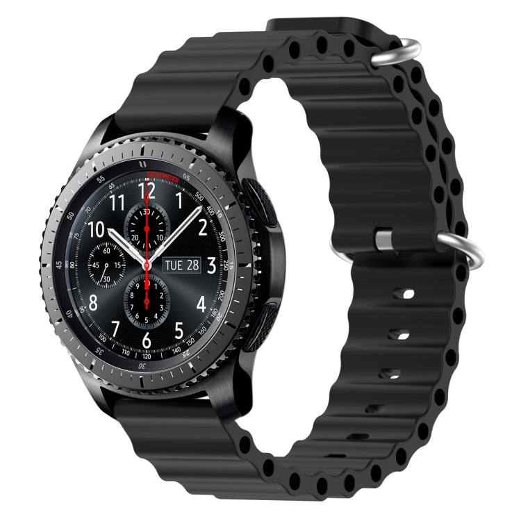 Cinturino per orologio in silicone tinta unita stile oceano da 22 mm, For Samsung Gear S3 Classic, For Samsung Gear S3 Frontier