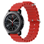 Cinturino per orologio in silicone tinta unita stile oceano da 22 mm, For Samsung Gear S3 Classic, For Samsung Gear S3 Frontier