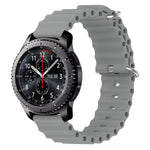 Cinturino per orologio in silicone tinta unita stile oceano da 22 mm, For Samsung Gear S3 Classic, For Samsung Gear S3 Frontier