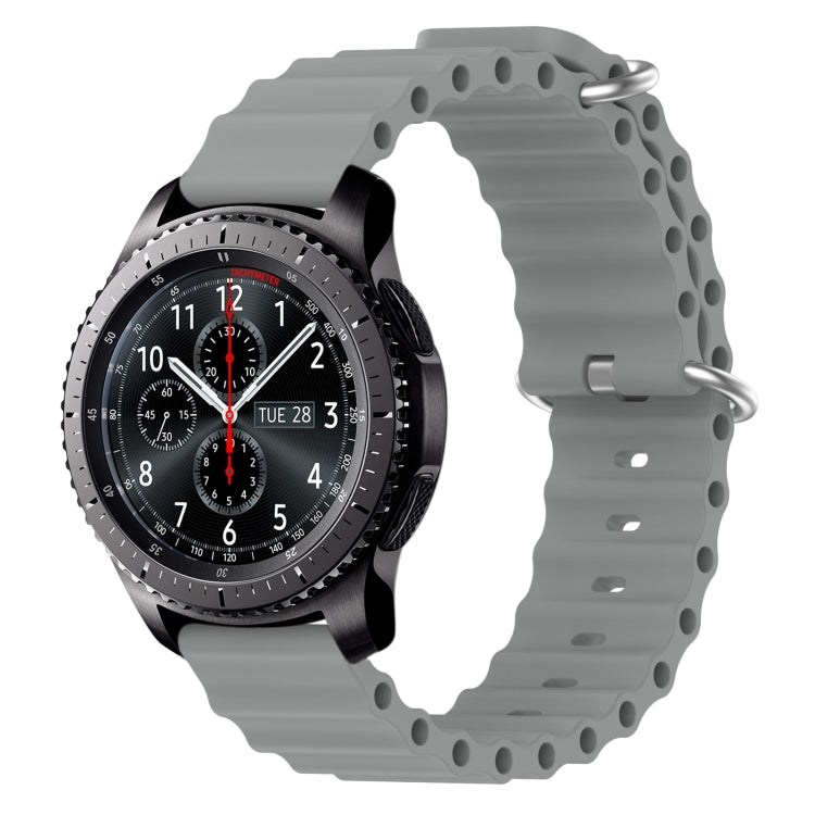 Cinturino per orologio in silicone tinta unita stile oceano da 22 mm, For Samsung Gear S3 Classic, For Samsung Gear S3 Frontier