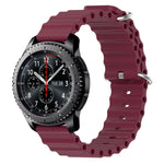 Cinturino per orologio in silicone tinta unita stile oceano da 22 mm, For Samsung Gear S3 Classic, For Samsung Gear S3 Frontier