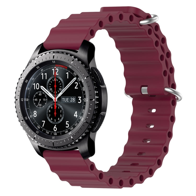 Cinturino per orologio in silicone tinta unita stile oceano da 22 mm, For Samsung Gear S3 Classic, For Samsung Gear S3 Frontier