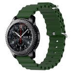 Cinturino per orologio in silicone tinta unita stile oceano da 22 mm, For Samsung Gear S3 Classic, For Samsung Gear S3 Frontier