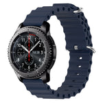 Cinturino per orologio in silicone tinta unita stile oceano da 22 mm, For Samsung Gear S3 Classic, For Samsung Gear S3 Frontier