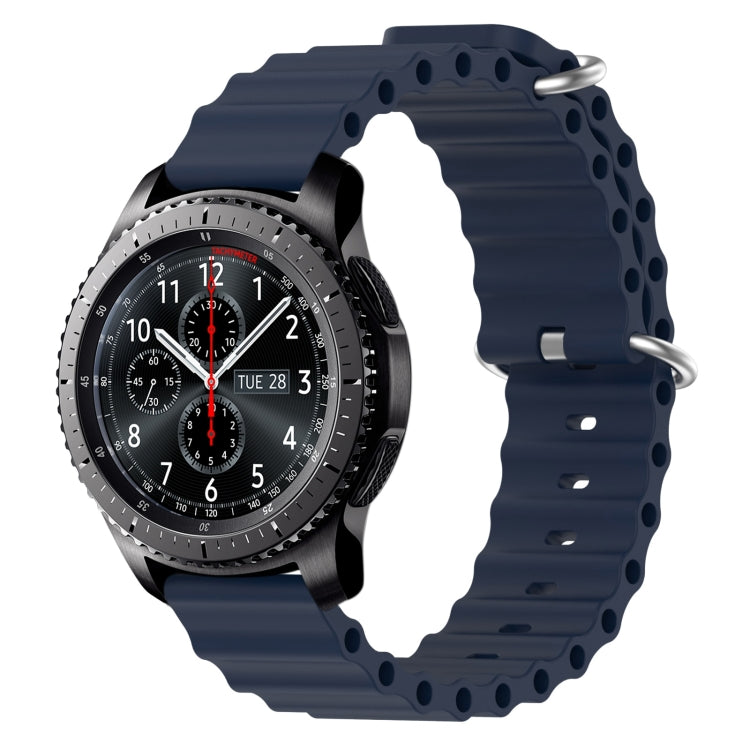 Cinturino per orologio in silicone tinta unita stile oceano da 22 mm, For Samsung Gear S3 Classic, For Samsung Gear S3 Frontier