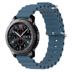 Cinturino per orologio in silicone tinta unita stile oceano da 22 mm, For Samsung Gear S3 Classic, For Samsung Gear S3 Frontier