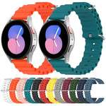 Cinturino per orologio in silicone tinta unita stile oceano da 20 mm, For Samsung Galaxy Watch 5 44mm, For Samsung Galaxy Watch 5 40mm