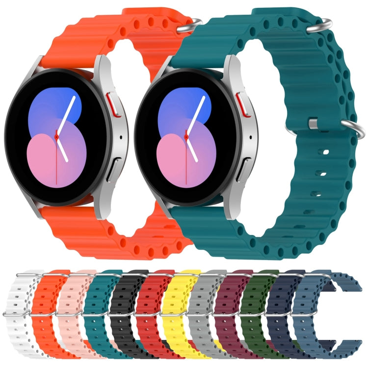 Cinturino per orologio in silicone tinta unita stile oceano da 20 mm, For Samsung Galaxy Watch 5 44mm, For Samsung Galaxy Watch 5 40mm