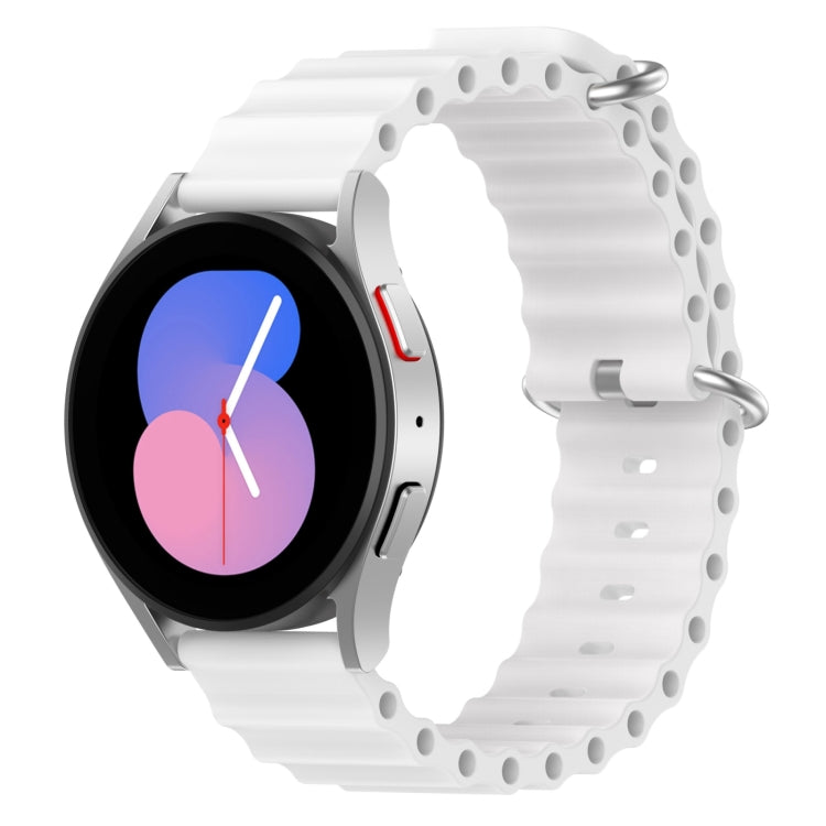 Cinturino per orologio in silicone tinta unita stile oceano da 20 mm, For Samsung Galaxy Watch 5 44mm, For Samsung Galaxy Watch 5 40mm