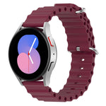 Cinturino per orologio in silicone tinta unita stile oceano da 20 mm, For Samsung Galaxy Watch 5 44mm, For Samsung Galaxy Watch 5 40mm