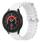 Cinturino per orologio in silicone tinta unita stile oceano da 20 mm, For Samsung Galaxy Watch 5 Pro 45mm, For Samsung Galaxy Watch 4 44mm