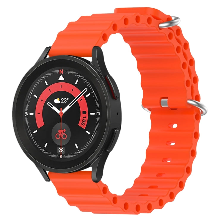 Cinturino per orologio in silicone tinta unita stile oceano da 20 mm, For Samsung Galaxy Watch 5 Pro 45mm, For Samsung Galaxy Watch 4 44mm
