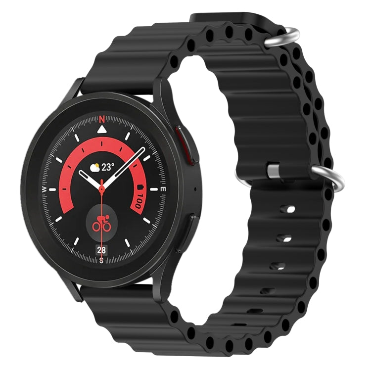 Cinturino per orologio in silicone tinta unita stile oceano da 20 mm, For Samsung Galaxy Watch 5 Pro 45mm, For Samsung Galaxy Watch 4 44mm