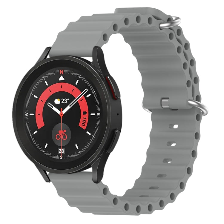 Cinturino per orologio in silicone tinta unita stile oceano da 20 mm, For Samsung Galaxy Watch 5 Pro 45mm, For Samsung Galaxy Watch 4 44mm