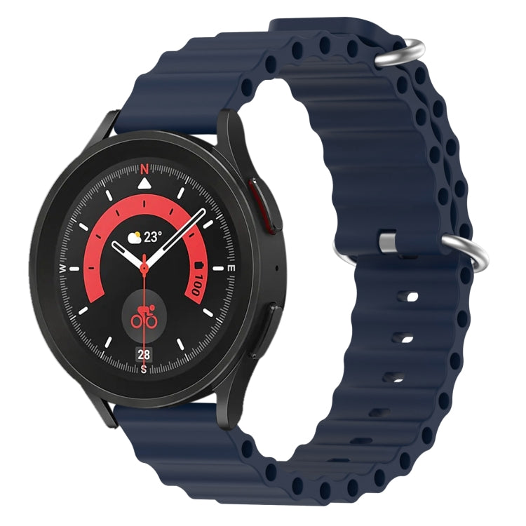 Cinturino per orologio in silicone tinta unita stile oceano da 20 mm, For Samsung Galaxy Watch 5 Pro 45mm, For Samsung Galaxy Watch 4 44mm