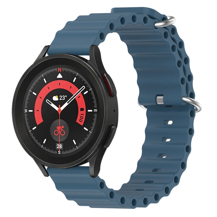Cinturino per orologio in silicone tinta unita stile oceano da 20 mm, For Samsung Galaxy Watch 5 Pro 45mm, For Samsung Galaxy Watch 4 44mm