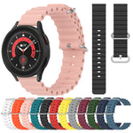Cinturino per orologio in silicone tinta unita stile oceano da 20 mm, For Samsung Galaxy Watch 5 Pro 45mm, For Samsung Galaxy Watch 4 44mm