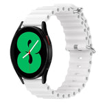 Cinturino per orologio in silicone tinta unita stile oceano da 20 mm, For Samsung Galaxy Watch 5 Pro 45mm, For Samsung Galaxy Watch 4 44mm
