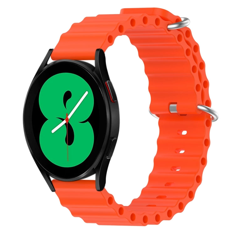 Cinturino per orologio in silicone tinta unita stile oceano da 20 mm, For Samsung Galaxy Watch 5 Pro 45mm, For Samsung Galaxy Watch 4 44mm