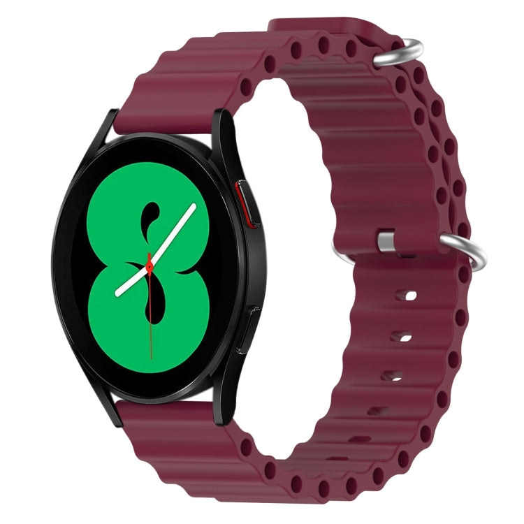 Cinturino per orologio in silicone tinta unita stile oceano da 20 mm, For Samsung Galaxy Watch 5 Pro 45mm, For Samsung Galaxy Watch 4 44mm