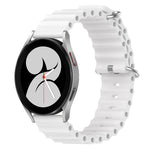 Cinturino per orologio in silicone tinta unita stile oceano da 20 mm, For Samsung Galaxy Watch 4 40mm, For Samsung  Galaxy Watch 4 Classic 42mm
