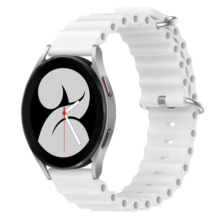 Cinturino per orologio in silicone tinta unita stile oceano da 20 mm, For Samsung Galaxy Watch 4 40mm, For Samsung  Galaxy Watch 4 Classic 42mm