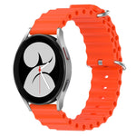 Cinturino per orologio in silicone tinta unita stile oceano da 20 mm, For Samsung Galaxy Watch 4 40mm, For Samsung  Galaxy Watch 4 Classic 42mm